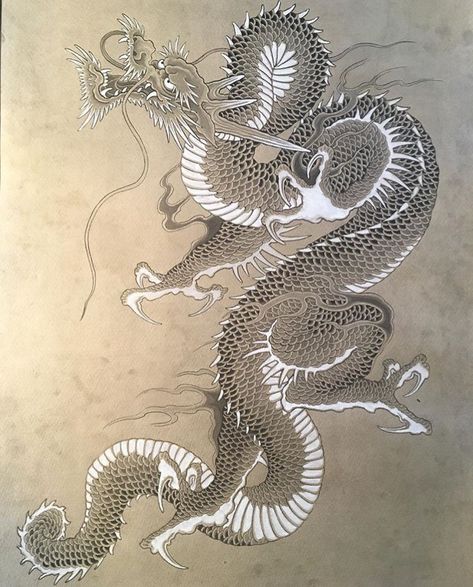 Traditional Tattoo Dragon, Chinese Dragon Drawing, Japanese Dragon Drawing, Ink Tattoo Design, Red Tattoo Ideas, Asian Dragon Tattoo, Red Ink Tattoo, Dragon Tattoo Art, Japanese Dragon Tattoo