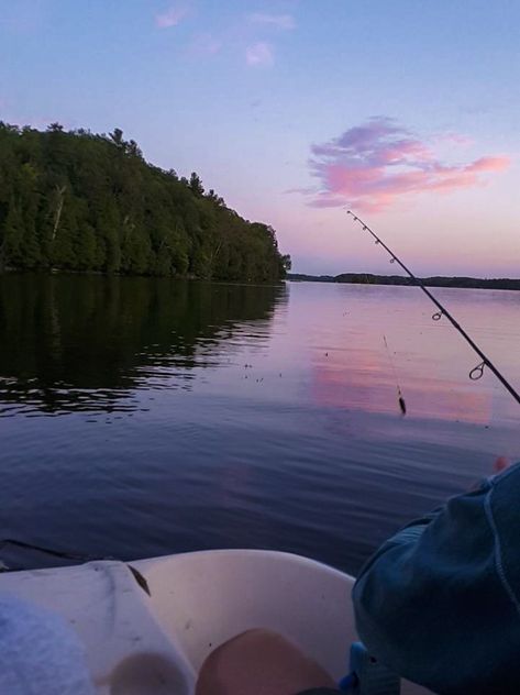 Fishing On Boat Aesthetic, Lake Aethestic, Boat Fishing Aesthetic, Fishing Lake Aesthetic, Muskoka Summer Aesthetic, Summer Sunrise Aesthetic, Fishing Boat Aesthetic, Maine Summer Aesthetic, Lake Boat Aesthetic