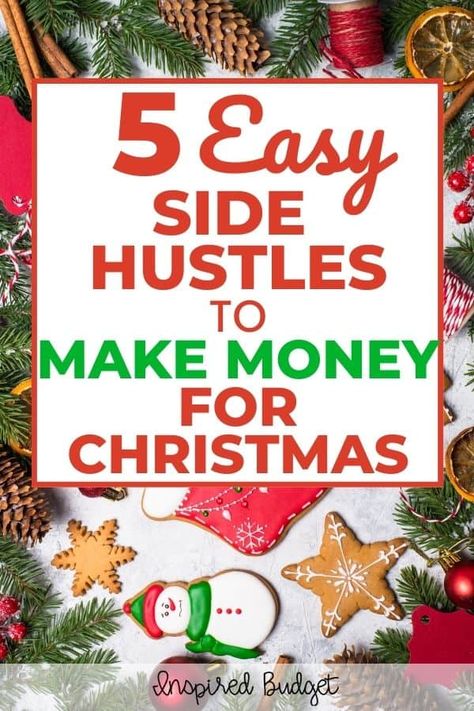 Money For Christmas, Easy Side Hustles, Christmas Side, Christmas Sides, Frugal Christmas, Cheap Christmas Gifts, Thrifty Living, Single Moms, Christmas Money