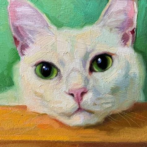 Katya Minkina, Fotografi Vintage, Ethereal Art, Cat Portraits, Daily Paintworks, Cat Painting, Fine Art Gallery, Art Oil, 귀여운 동물