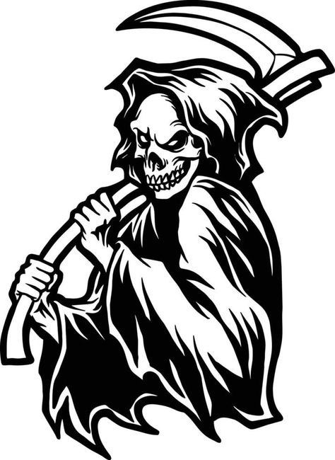 Grim Reaper Skull Drawing Silhouette Vector illustrations for your work Logo, mascot merchandise t-shirt, stickers and Label designs, poster, greeting cards advertising business company or brands. Grim Reaper Drawing, Drawing Silhouette, Reaper Drawing, Work Logo, Advertising Business, Logo Mascot, Easy Cartoon Drawings, Skull Drawing, Business Company