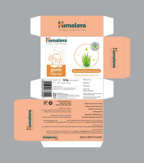 BABY SOAP BOX PACKAGING DESIGN ( Himalaya ) on Behance Soap Box Packaging, Packaging Design Beauty, Soap Packaging Design, Medical Packaging, Pola Kotak, Medicine Packaging, Packaging Template Design, Baby Soap, Packaging Template