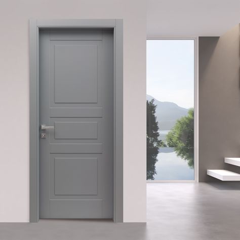 Wood interior door Quartz color, LP28 model. Discover the features, contact the company and find out the store nearest you. Interior Door Colors, Grey Interior Doors, Italian Doors, Modern Exterior Doors, Black Interior Doors, Contemporary Doors, Doors Interior Modern, Classic Doors, Grey Doors