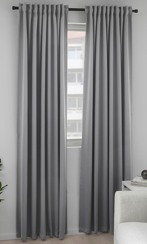 Trendy Plain Curtain New Modern Ideas https://youtu.be/OStIwEkEJ_w Gray Bedroom Curtains, Grey Curtains Bedroom, Grey And White Curtains, Grey And White Room, Dorm Room Themes, Short Window Curtains, Small Room Makeover, Curtains Living Room Modern, Bedroom Curtain Ideas