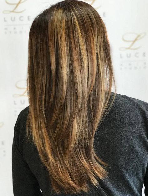 Longer Layered Cut For Straight Hair Long Fine Hair, Cut Layers, Wispy Hair, Chunky Highlights, Long Layered Haircuts, Flat Hair, Trending Haircuts, Long Layered Hair, Haircuts For Long Hair