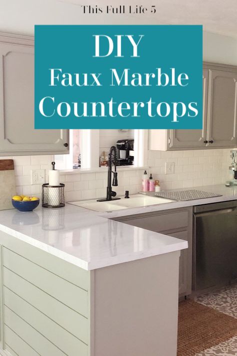 Covering Formica Countertops, Faux Marble Countertops, Instant Granite, Vegetable Bin, Formica Countertops, Diy Marble, Granite Countertop, Countertops Kitchen, Marble Backsplash