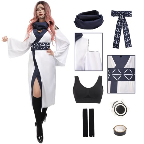 PRICES MAY VARY. Packing include: Robe*1,scarf*1,,innerwear*1,waistband*1,socks*1,stickers*1 Ryomen Sukuna JJK Costume US women size: XS,S,M,L,XL,you can choose the size that suits you according to the size chart Comfortable material: Lightweight polyester fabric allows the wearer to enjoy the costume while staying cool and comfortable Outfit Design: Off shoulder robe and waistband, stickers recreate the of Ryomen for an immersive female cosplay costume experience Service: If you have any questi Diy Sukuna Costume, Jjk Sukuna Cosplay, Sukuna Outfit Inspired Female, Sukuna Cosplay Female Outfit, Sukuna Costume Female, Fem Sukuna Cosplay, Female Sukuna Cosplay, Sukuna Female Cosplay, Sukuna Outfit