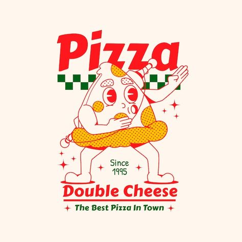 Food Tshirt Design, Resturant Logo, Pizza Sign, Pizza Drawing, Creative Pizza, Pizza Poster, Pizza Branding, Logos Retro, Chicago Poster