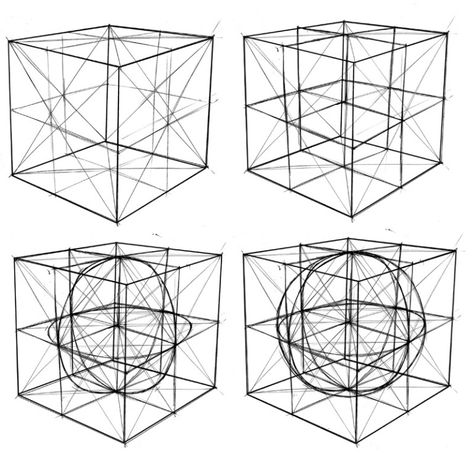 sphere Sphere In Perspective, One Perspective Drawing, Isometric Drawing Exercises, Geometric Shapes Drawing, Basic Sketching, Structural Drawing, Isometric Drawing, Perspective Drawing Lessons, Drawing Tutorial Face