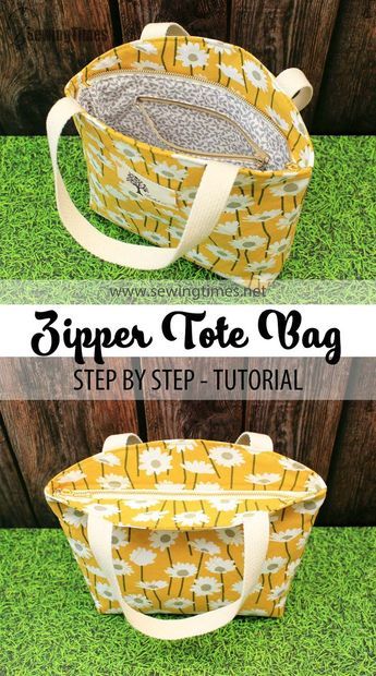 Sewing Times, Sew Tote Bag Pattern, Cork Bags, Recessed Zipper, Lakaran Fesyen, Handbag Tutorial, Tote Bag Pattern Free, Purse Ideas, Bags Patterns