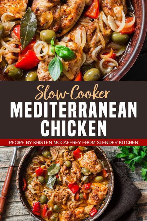 Slow Cooker Mediterranean Chicken, Mediterranean Diet Chicken, Slow Cooker Mediterranean, Mediterranean Chicken Recipes, Mediterranean Recipes Healthy, Mediterranean Diet Recipes Dinners, Easy Mediterranean Diet Recipes, Vegetarian Crockpot, Mediterranean Chicken