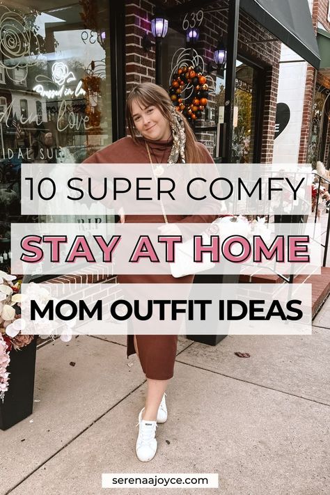 10 Comfy Stay At Home Outfits for Women To Wear This Winter — serenaajoyce House Cleaning Outfits Casual, Winter Stay At Home Mom Outfits, Outfits For Stay At Home Moms, Stay At Home Mom Clothes, Stay At Home Winter Outfits, Hosting Outfits At Home, Comfy Stay At Home Mom Outfits, Casual Stay At Home Mom Outfits, Cute Home Outfits Women