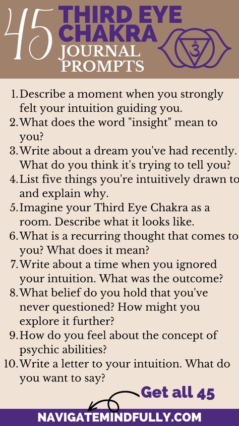 third eye chakra journal prompts How To Unblock Third Eye Chakra, Third Eye Journal Prompts, Third Eye Chakra Journal Prompts, Journal Prompts For Self Discovery And Healing, Spiritual Prompts, Chakra Journal Prompts, Chakra Journal, Third Eye Chakra Healing, Third Eye Meditation