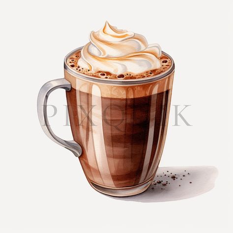 Hot Cocoa Clipart, Hot Chocolate Clipart, Chocolate Clipart, Time Clipart, Coffee Clipart, Scrapbook Images, Chocolate Caliente, Hot Chocolate Mug, Coffee Milk