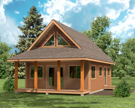 Cabin With Loft Floor Plans Small, Simple Cabin With Loft, Simple Small Cabin Plans, Small Lofted Cabin, Cabins With Loft Plans, 1000 Sq Ft Cabin Plans With Loft, 600 Sq Ft Cabin With Loft, One Bedroom Cabins With Loft, Small Cabin Style Homes