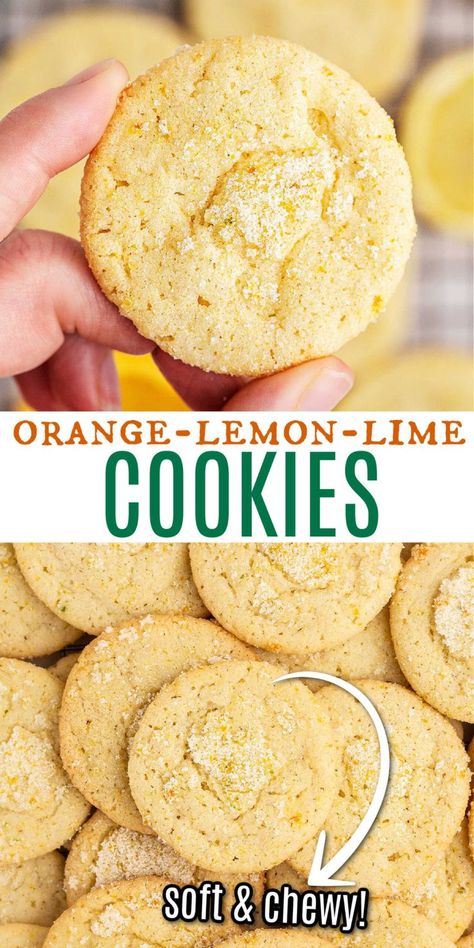 Citrus Cookies, Orange Bread Recipe, Citrus Desserts, Lime Cookies, Jelly Cookies, Citrus Recipes, Shugary Sweets, Orange Cookies, Chewy Sugar Cookies