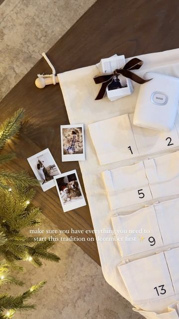 KAY + CO. on Instagram: "My favourite holiday tradition EVER 📸🤍✨  Make sure you have everything you need in time for December 1st.. last year, I couldn’t get my hands on a neutral advent calendar with large enough pockets because everything sold out SO early. I’m so excited about my beautiful new advent calendar from @thecottonlane & can’t wait to not only keep pictures in each pocket, but dress it up with cards & activities for every day of the month before we even capture the memories.   I use the @fujifilm_instax_northamerica printer because it’s so easy to print photos directly from my phone, but the Polaroid camera is perfect too. From first snowfalls, to baking cookies and special events, this is the most incredible way to capture all of the magic.. big and small.  🔗 Comment TRADI Polaroid Advent Calendar, Photo Advent Calendar, Christmas Advent Calendar Diy, Print Photos, Diy Advent Calendar, Polaroid Camera, December 1st, Baking Cookies, Christmas Advent Calendar