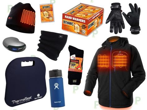 Stay Warm On The Go With These Handy Cold Weather Essentials | DealTown, US Patch Extreme Cold Weather Gear, Cold Weather Essentials, Hockey Gear, Heated Jacket, Football Gear, Cold Weather Gear, Sorel Boots, Tech Gear, Weather Tech