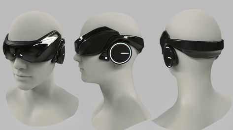 ArtStation - AR goggles Mockup, Liscar Scott Futuristic Glasses Drawing, Futuristic Vr Headset, Scifi Glasses, Sci Fi Goggles, Tech Concept Art, Futuristic Headset, Vr Headset Concept, Futuristic Goggles, Future Glasses