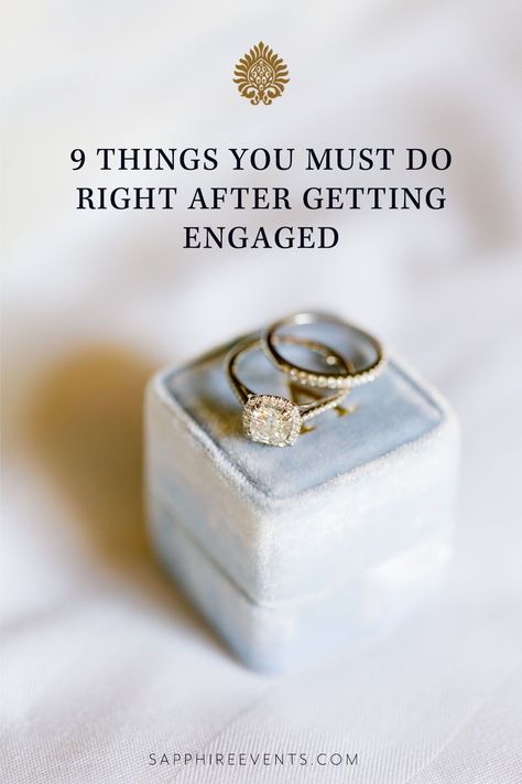 Things to do after getting engaged | engagement tips, engagement advice, wedding planning Things To Do After Getting Engaged, After Engagement, Engagement Advice, Short Engagement, Engagement Tips, Get Engaged, New Orleans Wedding, Word Of Advice, Getting Engaged