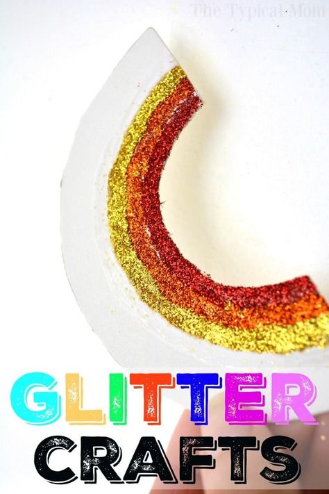 Here are some easy glitter arts and crafts ideas to use in the classroom or just a fun craft for kids at home. Rainbow crafts are fun during St. Patrick's Day or any time of year and these are perfect for all ages from Kindergarten up to school age children. #glitter #crafts #forkids #rainbow #stpatricksday #wands School Age Activities Daycare Crafts, School Aged Activities Daycare, Glitter Projects For Kids, School Age Activities Daycare, Glitter Projects, Arts And Crafts Ideas, Hand Art Kids, School Age Activities, St Patricks Day Crafts For Kids