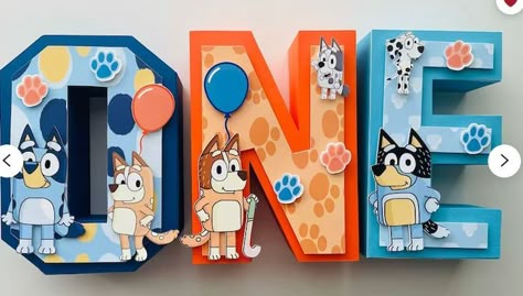 Handmade Letters, Bluey Birthday Party, Baby Birthday Party Theme, Nemo Birthday, 2nd Birthday Party For Boys, Bluey Party, Bluey Birthday, 2nd Birthday Party Themes, First Birthday Party Themes