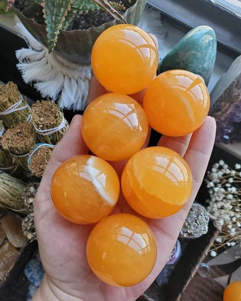 Orange You Glad, Orange Calcite, Sacral Chakra, Crystal Sphere, Rocks And Minerals, You Think, Thinking Of You, The First, Orange