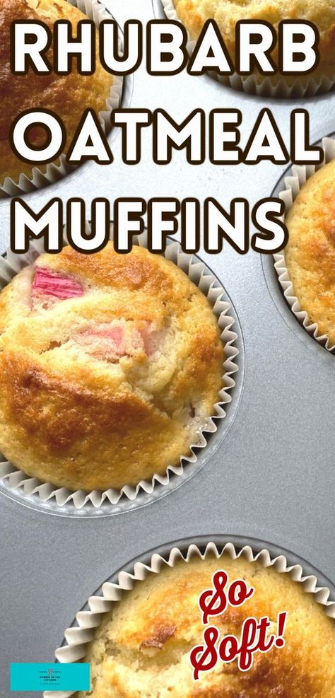 Rhubarb Bran Muffins, Strawberry Rhubarb Oatmeal Muffins, Low Sugar Rhubarb Muffins, Rhubarb Oat Muffins, 1 Cup Rhubarb Recipes, Low Carb Rhubarb Muffins, Rhubarb Muffins Healthy Greek Yogurt, Ww Rhubarb Recipes, Easy Rhubarb Muffins