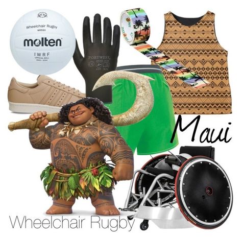 Maui Disneybound, Moana Inspired Outfits, Maui From Moana, Moana Disneybound, Moana Jr, Disney Character Outfits, Characters Outfits, Disney Bounds, Wheel Chair