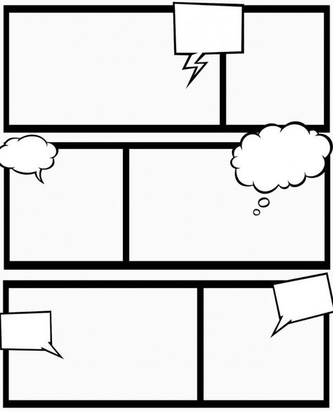 Printable Blank Comic Strip Template for Kids New Printable Comic Strip Template Pdf Word Pages Printable Cartoon Blank Template, Cartoon Strip Template, Blank Comic Book Pages Templates, Blank Comic Strip Template, Comics Template, Blank Comic Book Pages, Comic Strip Template, Comic Template, Blank Comic Book