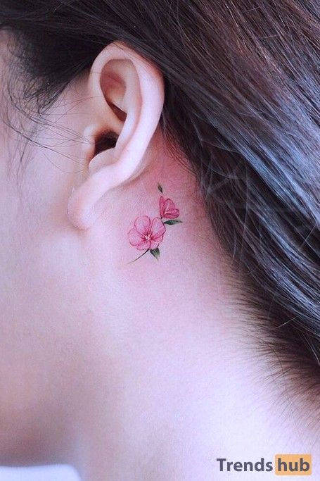 Simple Tattoos For Women, Beautiful Tattoos For Women, Anklet Tattoos, Beautiful Flower Tattoos, Handpoke Tattoo, Small Flower Tattoos, Blossom Tattoo, Modern Tattoos, Cute Tattoos For Women