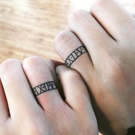 60 Hearwarming Wedding Ring Tattoo Ideas - The New ... #tattoosformen #mentattoos Ehe Tattoo, Wedding Ring Tattoo For Men, Wedding Ring Finger Tattoos, Ring Tattoo Designs, Wedding Band Tattoo, Tattoo Wedding, Tattoo Band, Ring Tattoo, Couple Tattoos Unique