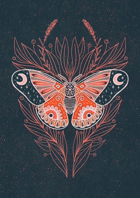 #digitalart #procreate #digitaldrawing #butterfly #herbs #moth #posterart #poster #posterdesign #witchyvibes #witch Witchy Mushroom Art, Boho Butterfly Painting, Moth Mural, Moth Wallpaper Aesthetic, Butterfly Witch, Moth Poster, Mystic Butterfly, Witch Moth, Moth Aesthetic