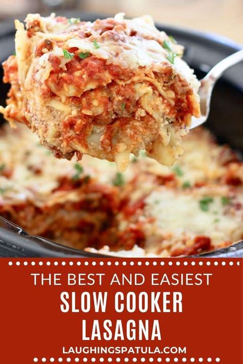 Crockpot Lasagne, Sausage Ricotta, Lasagna Recipe Slow Cooker, Crock Pot Lasagna Recipe, Lasagna Recipe With Ricotta, Slow Cooker Pasta Recipes, Crockpot Lasagna, Slow Cooker Lasagna, Beef Meat