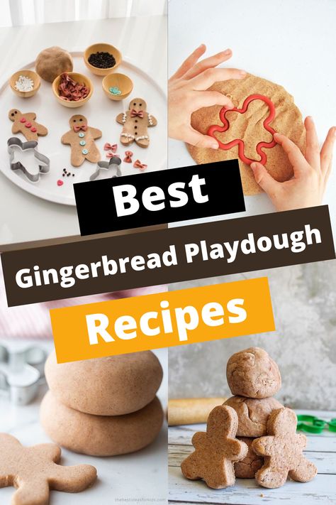 TOP 10 GINGERBREAD PLAYDOUGH RECIPES FOR FESTIVE FUN Homemade Gingerbread Playdough, Gingerbread Playdoh, Gingerbread Playdough Recipe, Gingerbread Playdough, Best Baklava Recipe, Gingerbread Play Dough, Saltimbocca Recipe, Boiled Egg Recipes, Hard Boiled Egg Recipes