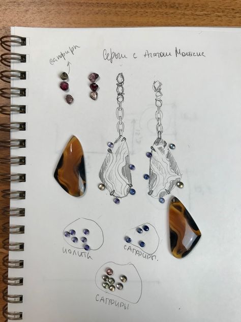 Accessories Design Portfolio, Landscape Jewelry, Jewellery Drawing, Drawing Jewelry, Jewelry Sketch, Jewelry Presentation, Copper Accessories, Jewellery Design Sketches, Art Jewelry Design