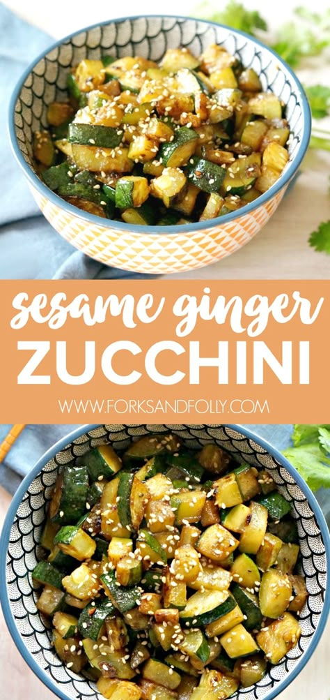 Zucchini Pommes, Zucchini Side Dishes, Sesame Ginger, Carb Foods, Broccoli Salad, Clean Eats, Healthy Side Dishes, Zucchini Recipes, Perfect Side Dish