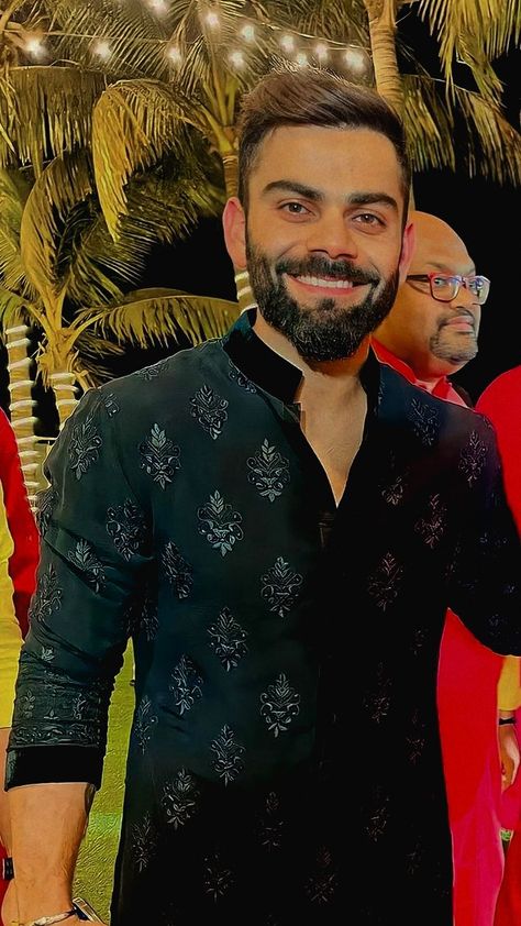 Virat Kohli In Kurta, Virat Kohli Kurta Pajama, Virat Kohli Black Kurta, Virat Kohli Kurta, Virat Kohli Wallpaper, India Fashion Men, Indian Wedding Clothes For Men, Formal Attire For Men, King Kohli