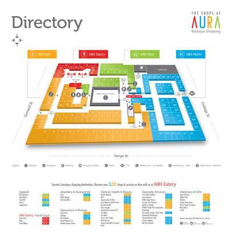 Our map illustration for The Shops at AURA. Wayfinding Map Design, Building Map Design, Wayfinding Map, Map Signage, Plan Illustration, Map Illustrations, Airport Map, Building Map, Interior Design Renderings