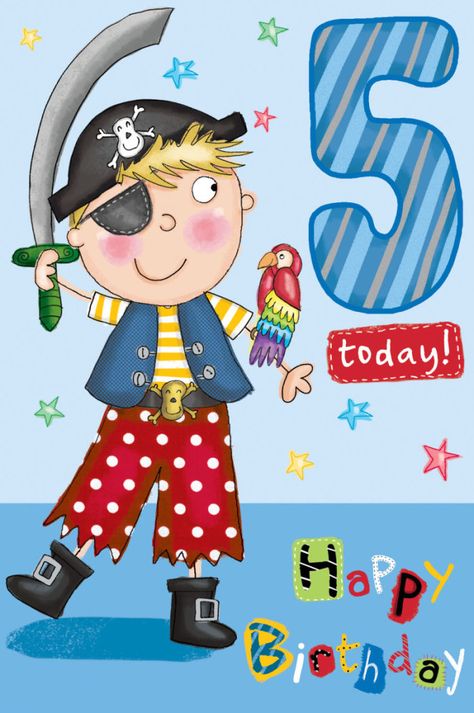 Happy Birthday Little Boy, Birthday Boy Quotes, Pirate Card, 5th Birthday Boys, Birthday Wishes For Kids, Kids Quotes, Happy Birthday Boy, Happy Birthday Kids, Happy Birthday Wishes Photos