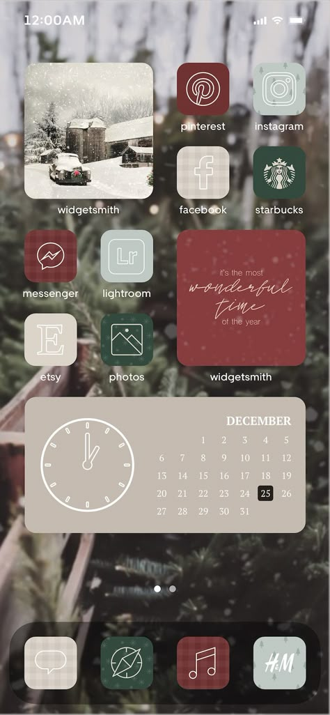 Christmas Ios, Christmas Home Screen, Iphone Wallpaper Winter, Winter Iphone, Etiquette Vintage, Wallpaper Winter, Surf Vintage, Ios App Iphone, Christmas Apps