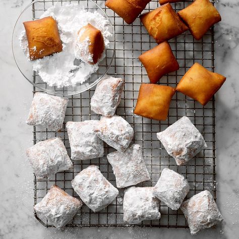 New Orleans Beignets How To Make Beignets, New Orleans Beignets, Square Donuts, Beignet Recipe, Traditional Breakfast, Doughnut Recipe, Taste Of Home, Favorite Snack, Beignets