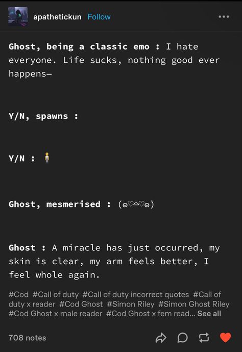 Ghost X Reader Cod, Call Of Duty Incorrect Quotes, Cod X Reader, Cod Ghost Quotes, Ghost X Reader, Call Of Duty Quotes, Cod Ghost, Call Off Duty, I Hate Everyone