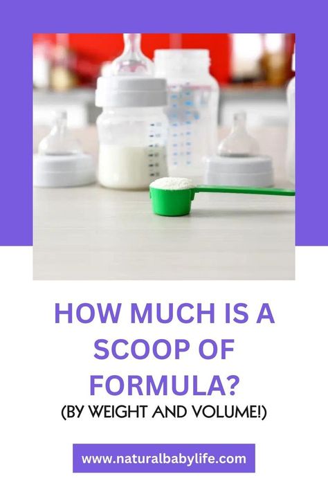 Every formula brand has a slightly different scoop size, but most are around 3.5 teaspoons. The formula can be calculated as a rounded tablespoon or around 3 grams of weight without the scoop. It is recommended to weigh out the correct quantity for your serving size if you have a kitchen scale and the formula container. scoop of formula | formula brands | formula weight | formula volume | baby formula | infant formula | measuring formula | formula preparation |feeding guidelines Similac Formula, How Much Formula, Formula Containers, Infant Formula, Parenting Strategies, Baby Formula, Kitchen Scale, Character Building, Good Parenting