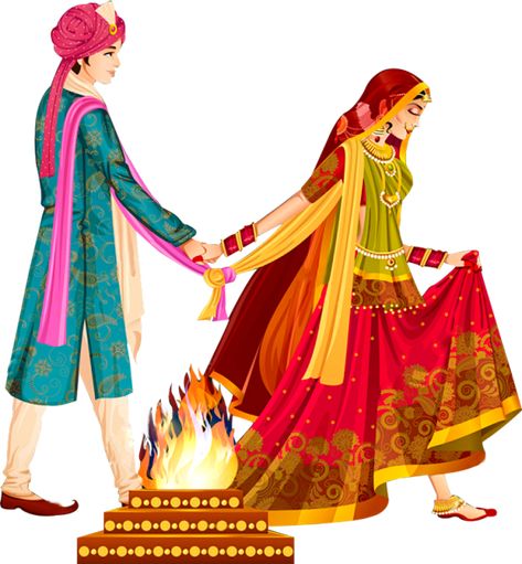 Bride And Groom Cartoon, Wedding Couple Cartoon, Couple Png, Shadi Card, Wedding Symbols, Indian Wedding Invitation Card Design, Wedding Vector Art, Couple Clipart, Wedding Caricature