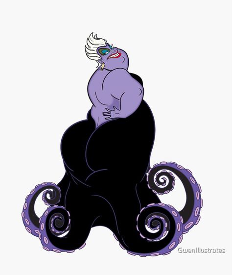 Ursula Tattoo, Disney Frames, Evil Disney, Classroom Christmas, Disney Artwork, Arte Disney, Pinturas Disney, Disney Tattoos, Kids Room Wall Art