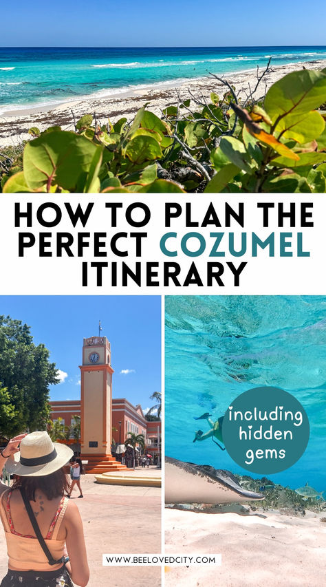 Planning a trip to Cozumel? Whether you're on a cruise or staying nearby in Playa del Carmen, this itinerary highlights the best things to do on this stunning island. From pristine Mexico beaches to unforgettable snorkeling spots, discover the natural beauty of Cozumel. Perfect for a Cancun trip or a Western Caribbean adventure, dive into Mexico’s vibrant culture and scenic landscapes with this travel guide! 🌊✨ #CozumelMexico #MexicoTravel #WesternCaribbean Cozumel Mexico Cruise Excursions, Things To Do In Cozumel, Cozumel Excursions, Usa Culture, Panama Canal Cruise, Mexico Itinerary, Mexico Beaches, Cancun Trip, Mexico History