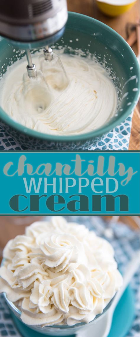 Perfect Chantilly Whipped Cream • My Evil Twin's Kitchen Chantilly Cake Icing Recipe, Chantilly Icing Recipe, Walmart Whipped Frosting Recipe, Chantilly Frosting Recipe, Chantilly Icing, Chantilly Recipe, Whipped Frosting Recipe, Chantilly Cream Recipe, Cream Chantilly