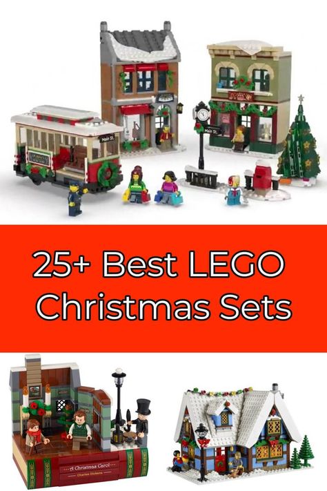 Lego House Instructions, Lego Christmas Train, Lego Christmas Sets, Lego Gingerbread House, Christmas Lego, Lego Christmas Village, Department 56 Christmas Village, Lego Winter Village, Christmas Train Set