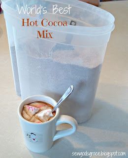 World's Best Hot Cocoa MIx Hot Chocolate Mix Recipes Dry, Diy Hot Chocolate Mix, Hot Cocoa Packets, Best Hot Cocoa, Hot Cocoa Mix Recipe, Candle Making Recipes, Hot Chocolate Mix Recipe, Homemade Dry Mixes, Homemade Hot Chocolate Mix